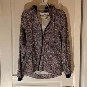 Lululemon navy blue/pink rain jacket